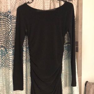 Floor length long sleeve gown